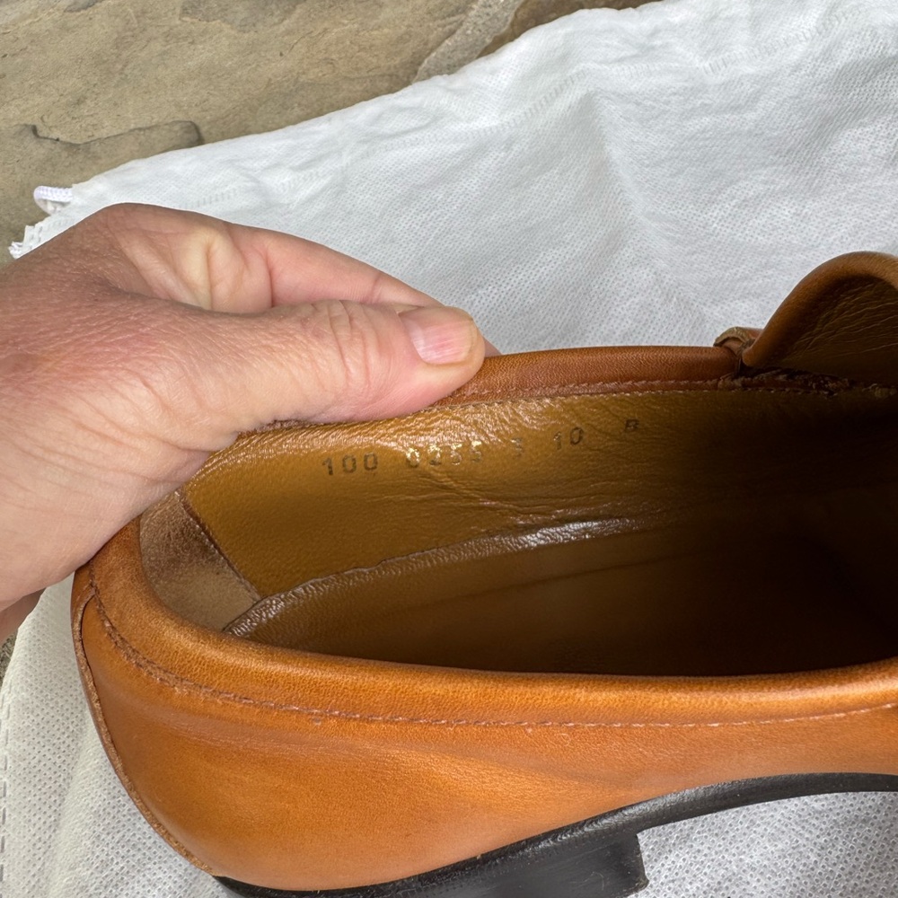 Gucci Tan Leather Loafers - Picture 8 of 12